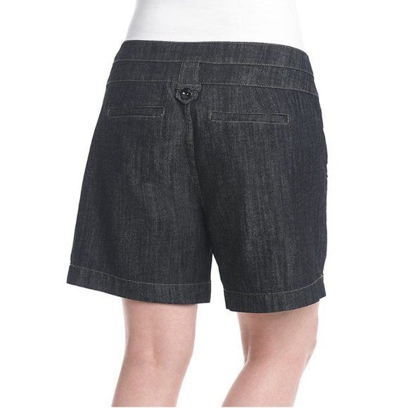 Womens One 5 One Front Tab Shorts, 7 inches RINSE Denim Size 18 20 Pockets NWT - Picture 2 of 2